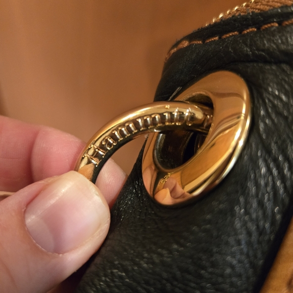 Hammitt Daniel Cognac/Black Leather Medium Handbag - Picture 6 of 16